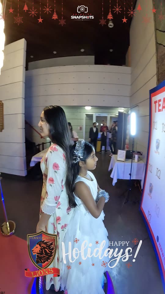 Holiday event 360 booth